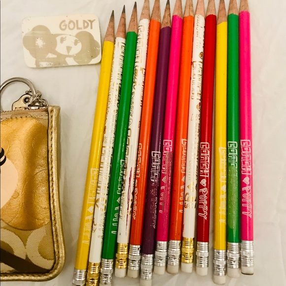 Coach Poppy “Goldy” Pencil Case RARE - Picture 4 of 5